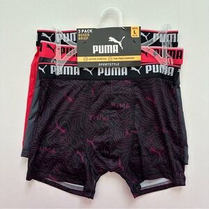 Puma 3 Pack Boxer Brief Size L 12-14 Boys